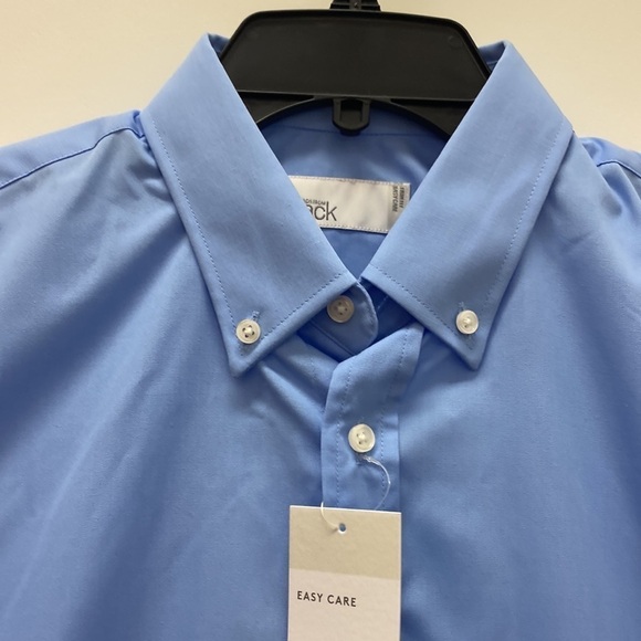 Nordstrom Rack Mens Trim Fit Dress Shirt Light Blue 15.5 x 34-35 - Picture 4 of 7